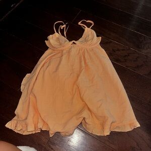 Sky & Moon Peach Mini Dress